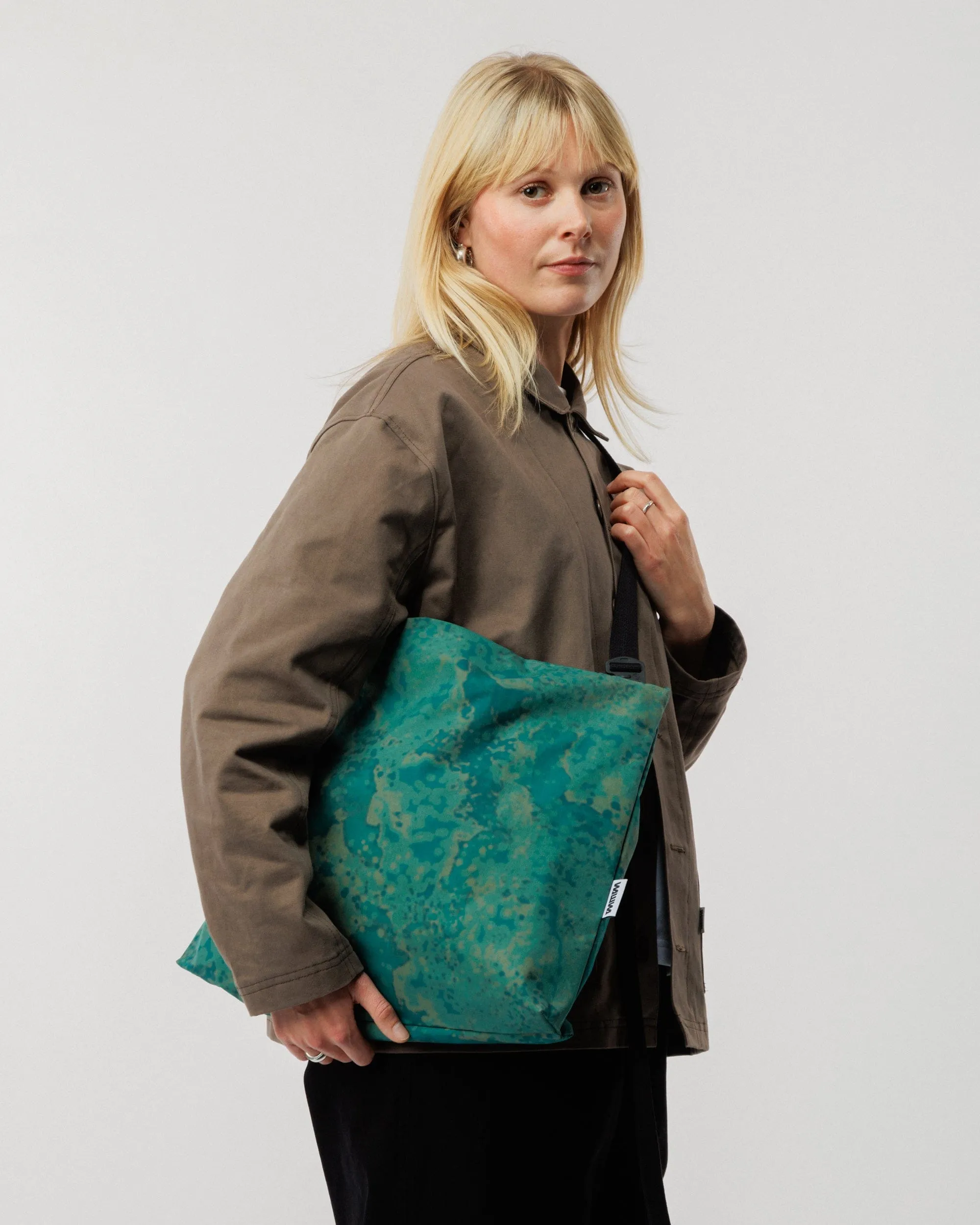 Water Resistant Messenger Bag - Blue Ink sold by Wawwa product image thumbnail 2