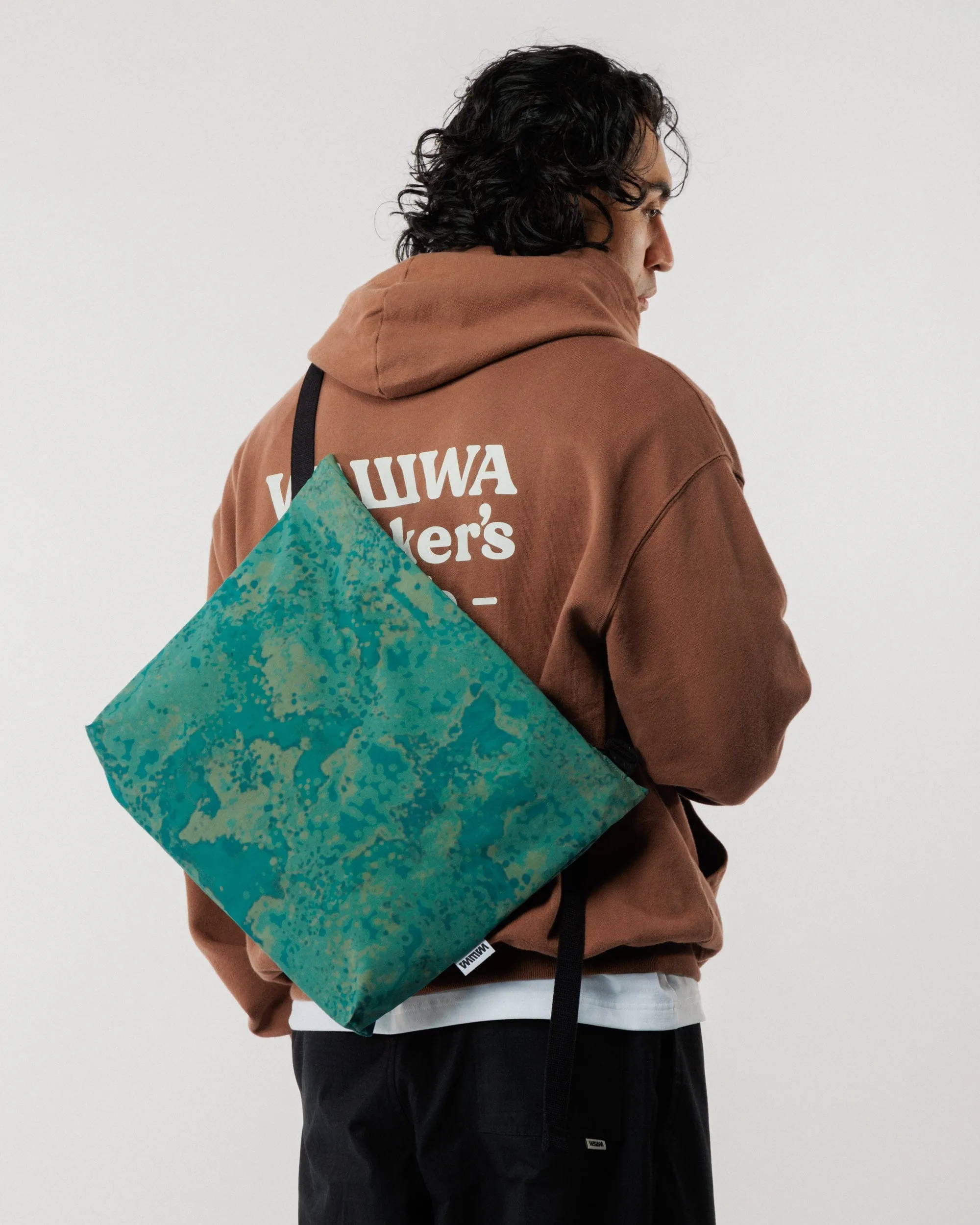 Water Resistant Messenger Bag - Blue Ink sold by Wawwa product image thumbnail 3