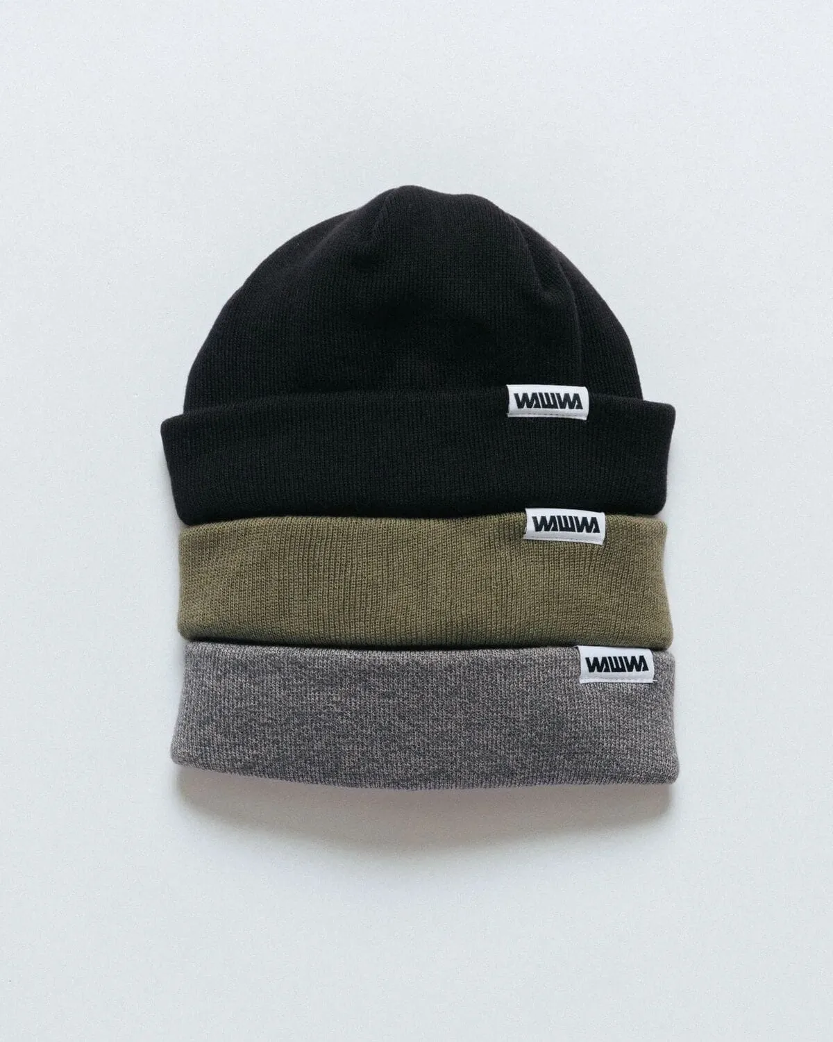 Mill Beanie 3 Pack - Black, Khaki, Grey sold by Wawwa