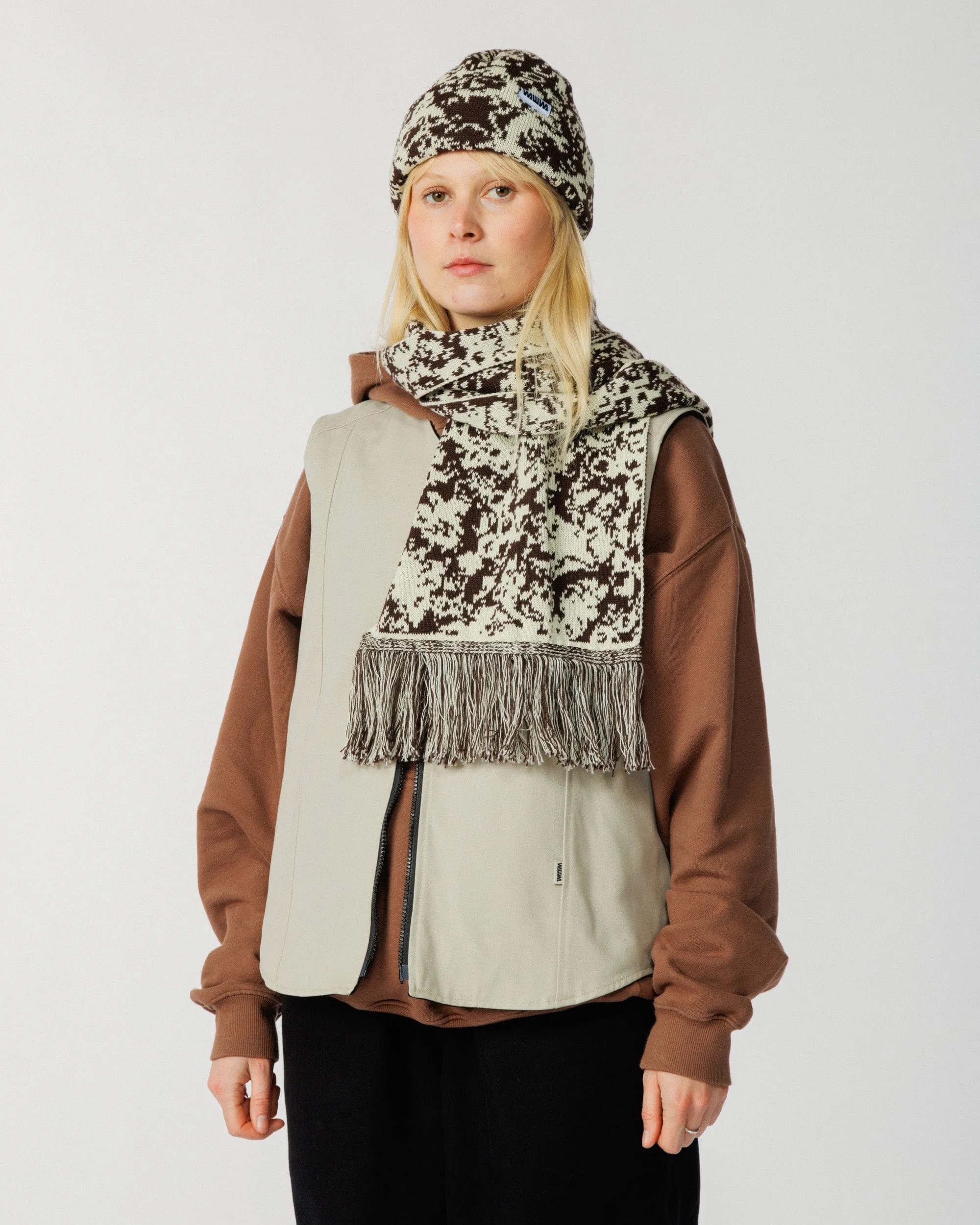 Barley & Hat Scarf Set - Brown & Natural sold by Wawwa product image thumbnail 2