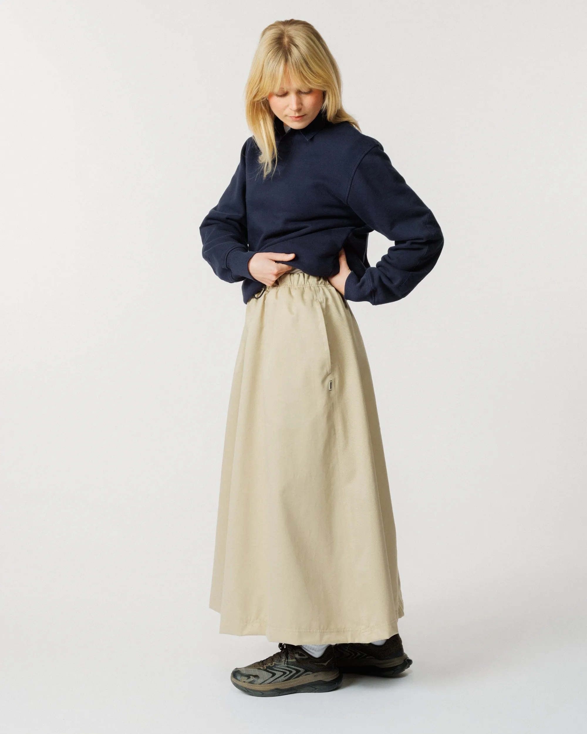 Moleskin Ayla Skirt - Ecru sold by Wawwa product image thumbnail 2