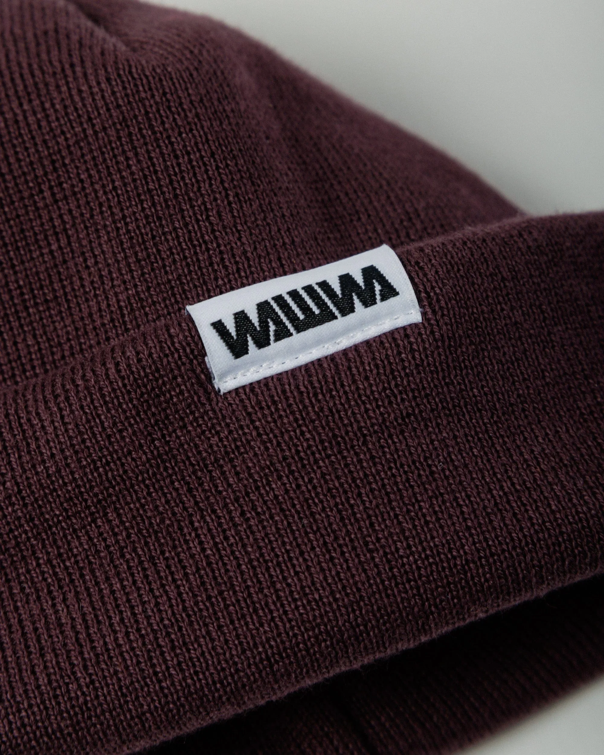 Mill Cotton Beanie - Aubergine sold by Wawwa product image thumbnail 4