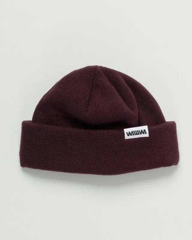 Mill Cotton Beanie - Aubergine sold by Wawwa