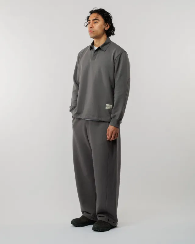 Ellis Rugby Sweatshirt & Zama Sweatpant Set - Slate sold by Wawwa