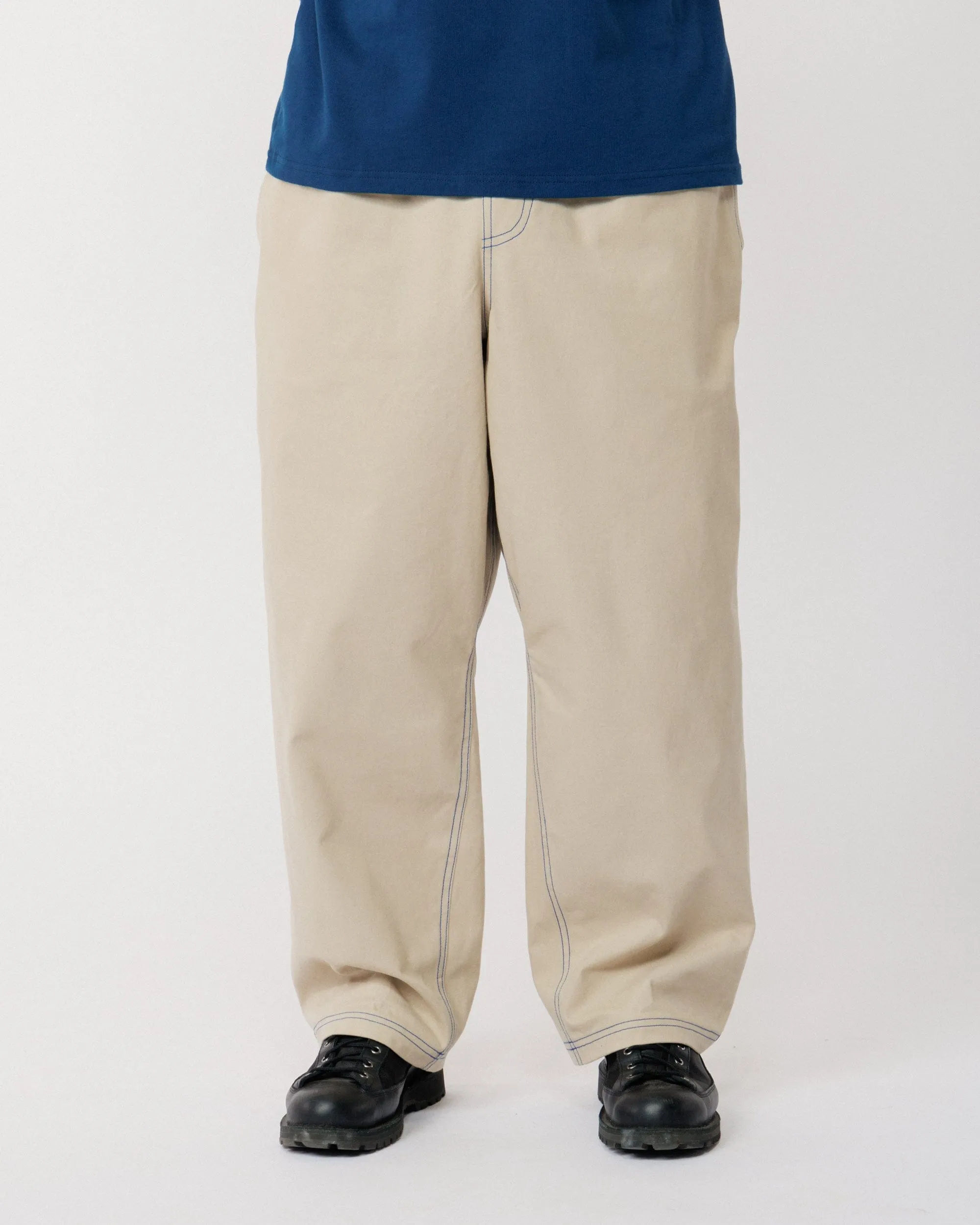 Zama Pant - Stone/Cobalt Contrast sold by Wawwa product image thumbnail 5