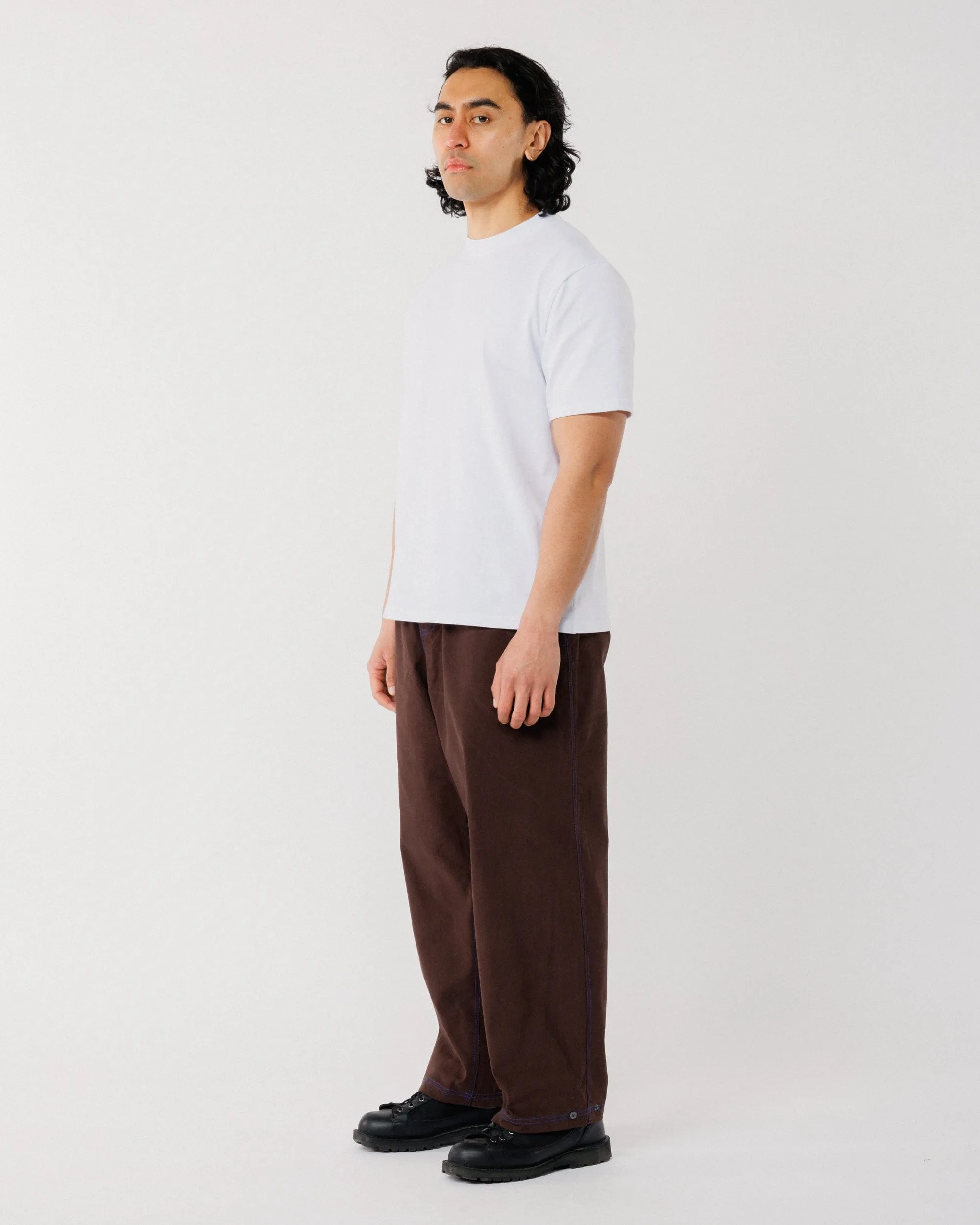 Zama Pant - Brown/Cobalt Contrast sold by Wawwa product image thumbnail 4