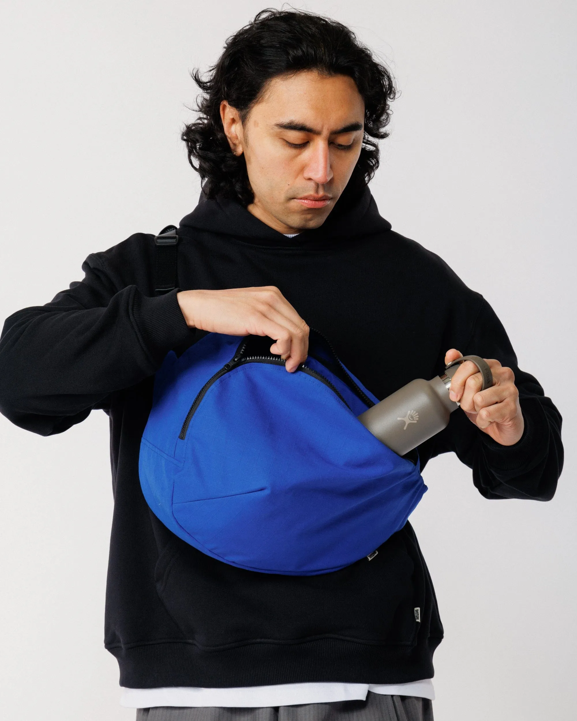 Crescent Crossbody Sling Bag - Cobalt Blue sold by Wawwa product image thumbnail 4