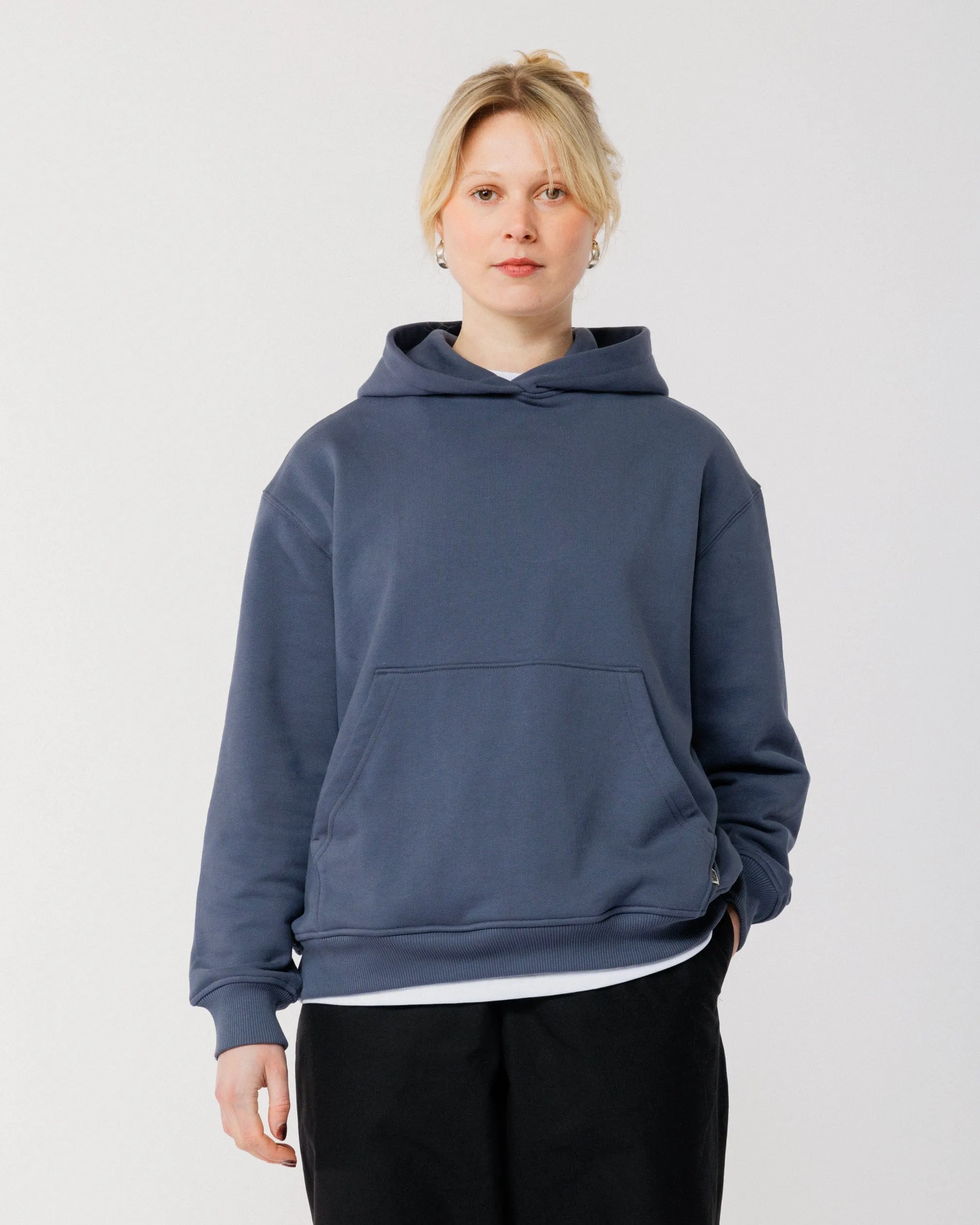520 Organic Hoody - Washed Blue sold by Wawwa product image thumbnail 3