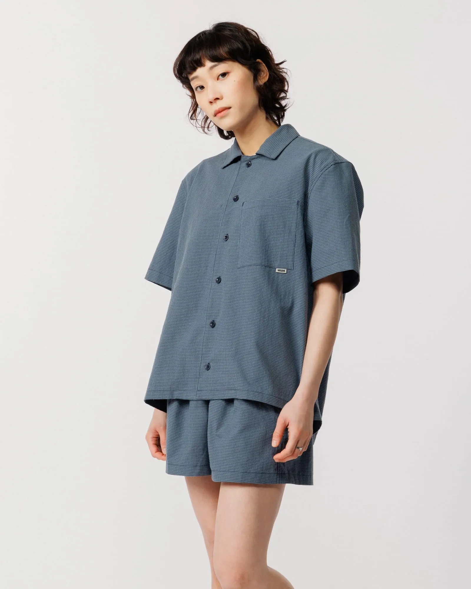 Check Co-Ord - Navy sold by Wawwa product image thumbnail 3