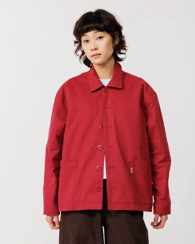 Mill Overshirt V2 - Maroon made by Wawwa