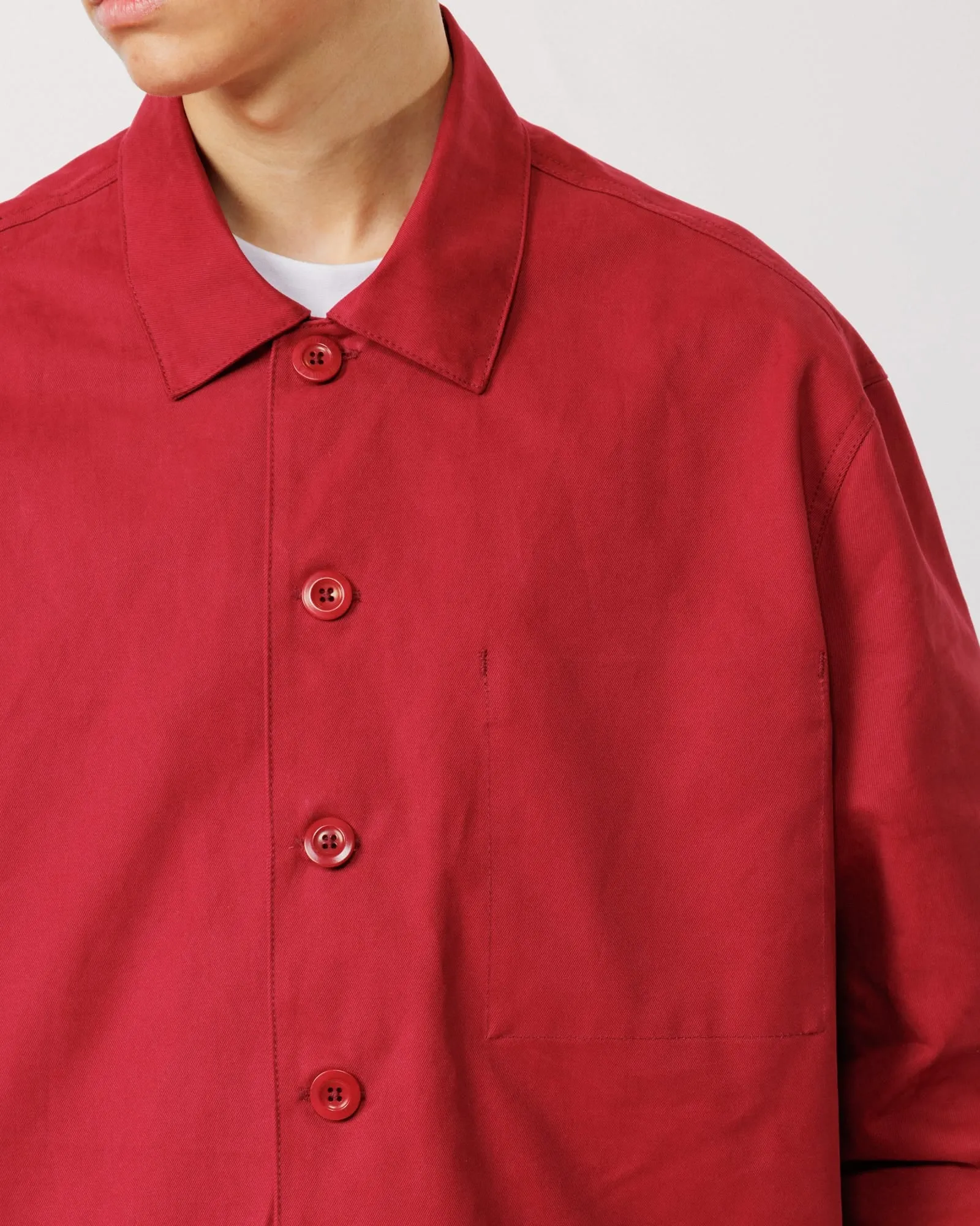 Mill Overshirt V2 - Maroon sold by Wawwa product image thumbnail 4