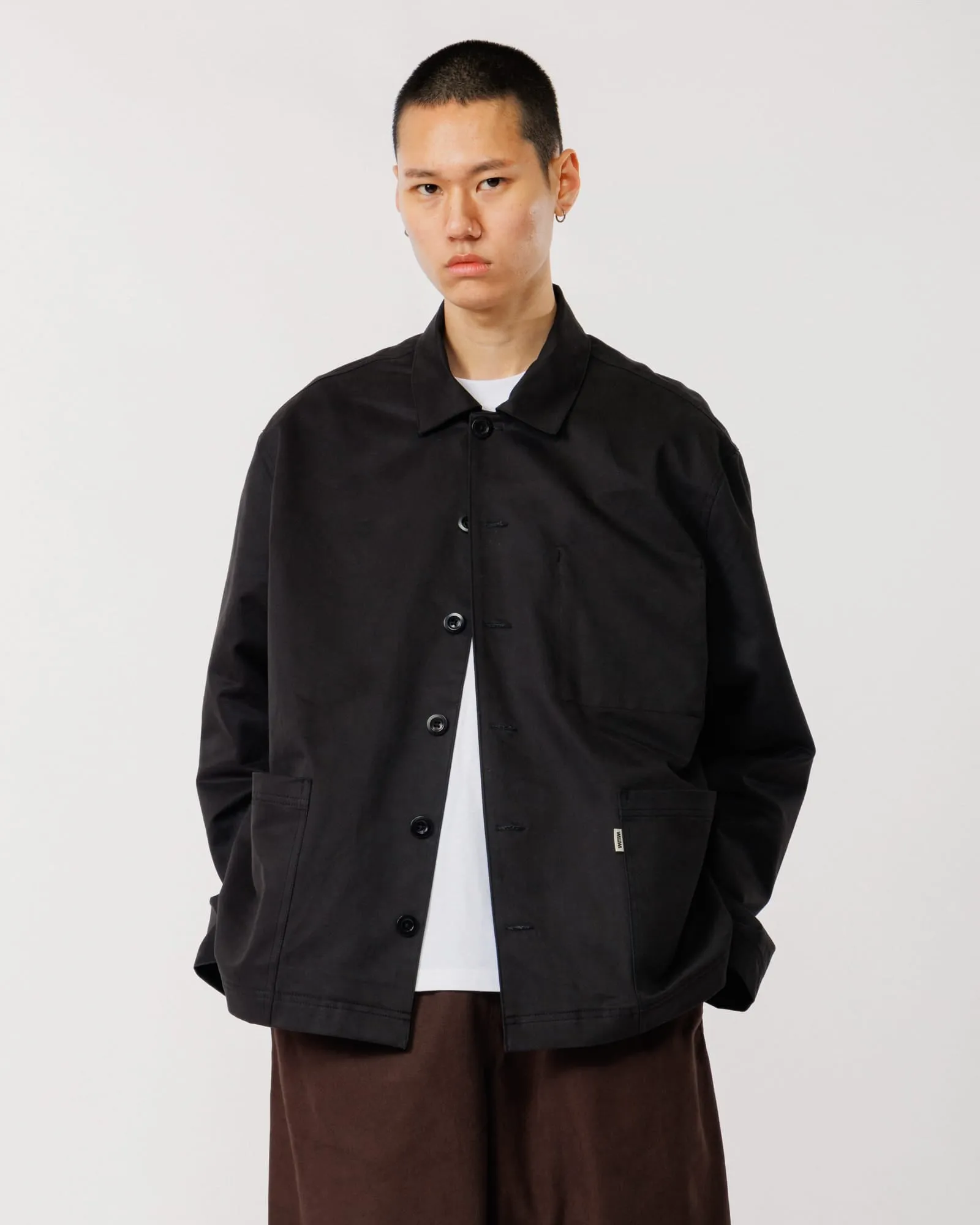 Mill Overshirt V2 - Black sold by Wawwa