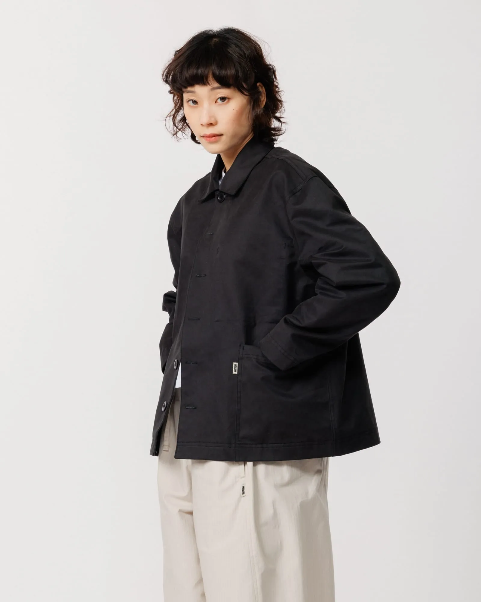 Mill Overshirt V2 - Black sold by Wawwa product image thumbnail 2