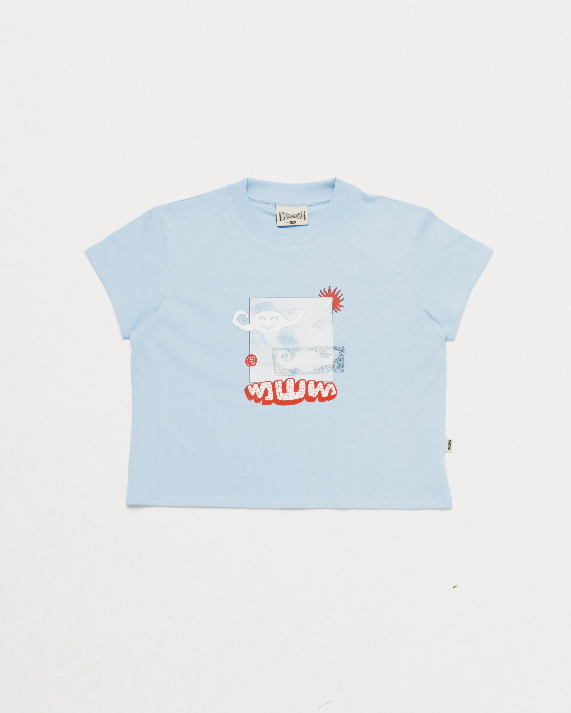 Plume Cropped T-Shirt - Sky Blue sold by Wawwa product image thumbnail 3