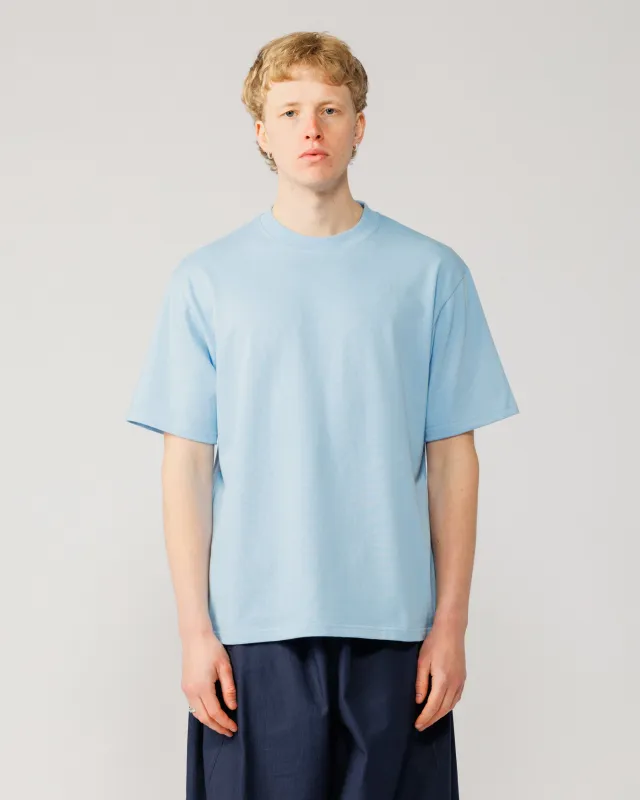 Mid-Weight Organic T-Shirt - Sky Blue made by Wawwa