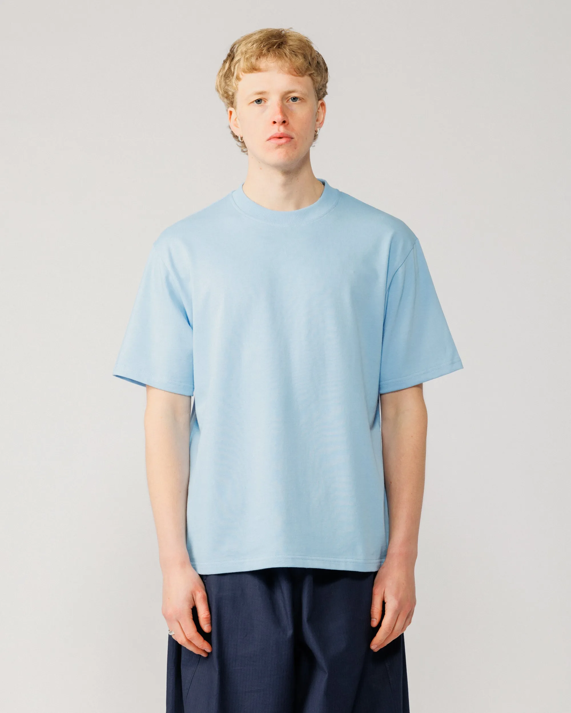 Mid-Weight Organic T-Shirt - Sky Blue sold by Wawwa