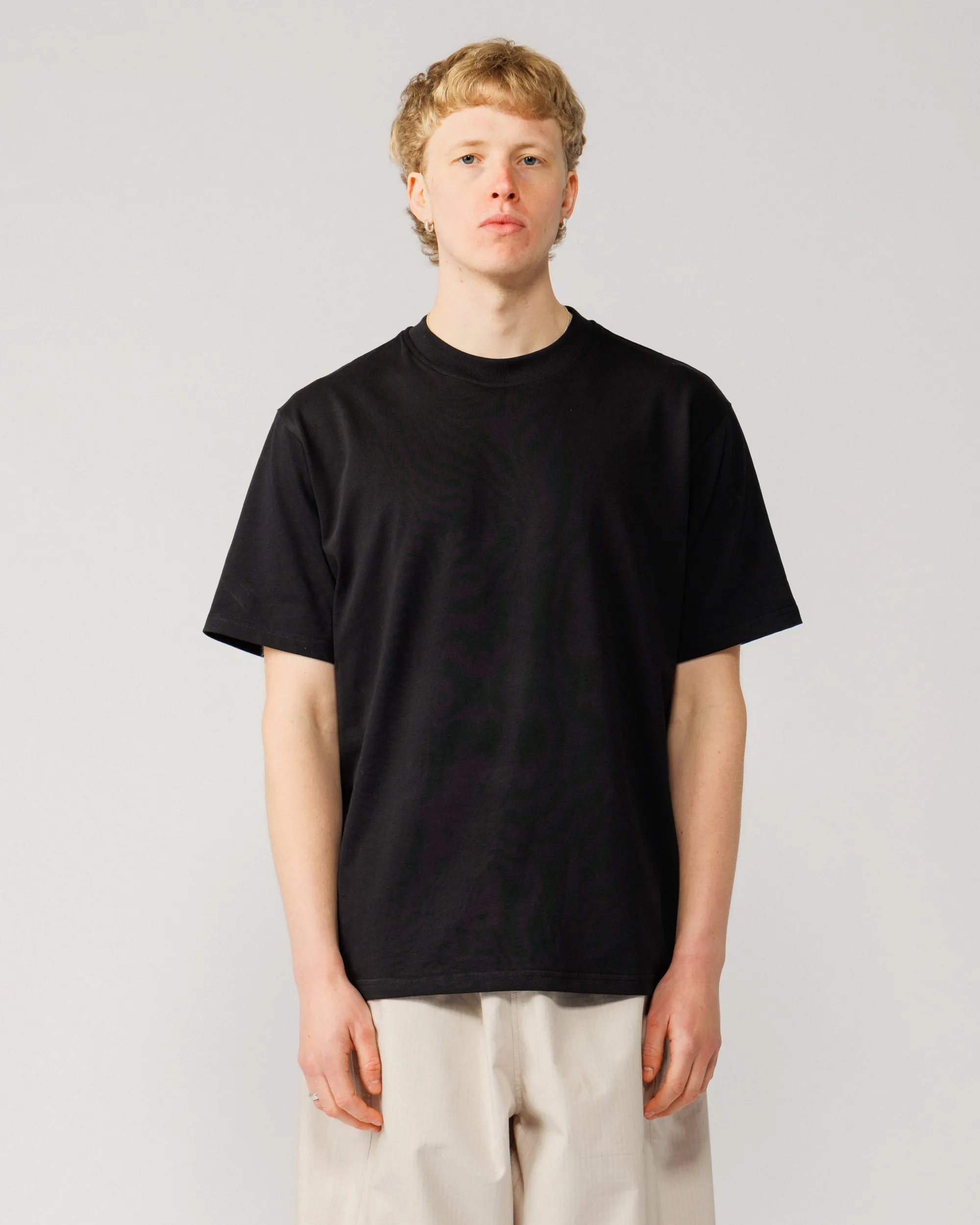 Mid-Weight Organic T-Shirt - Black sold by Wawwa
