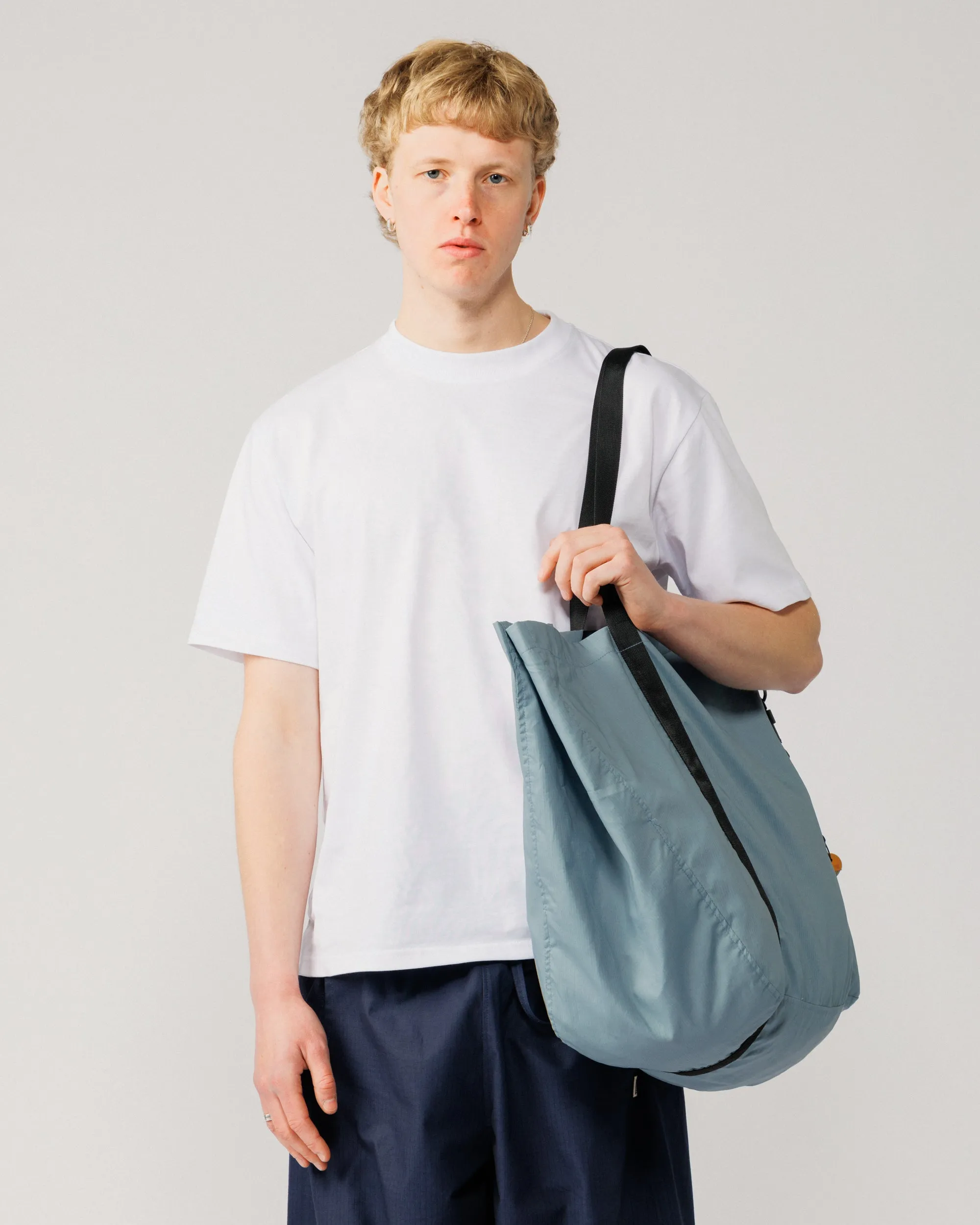Oversized Packable Tote - Dusty Blue sold by Wawwa product image thumbnail 4
