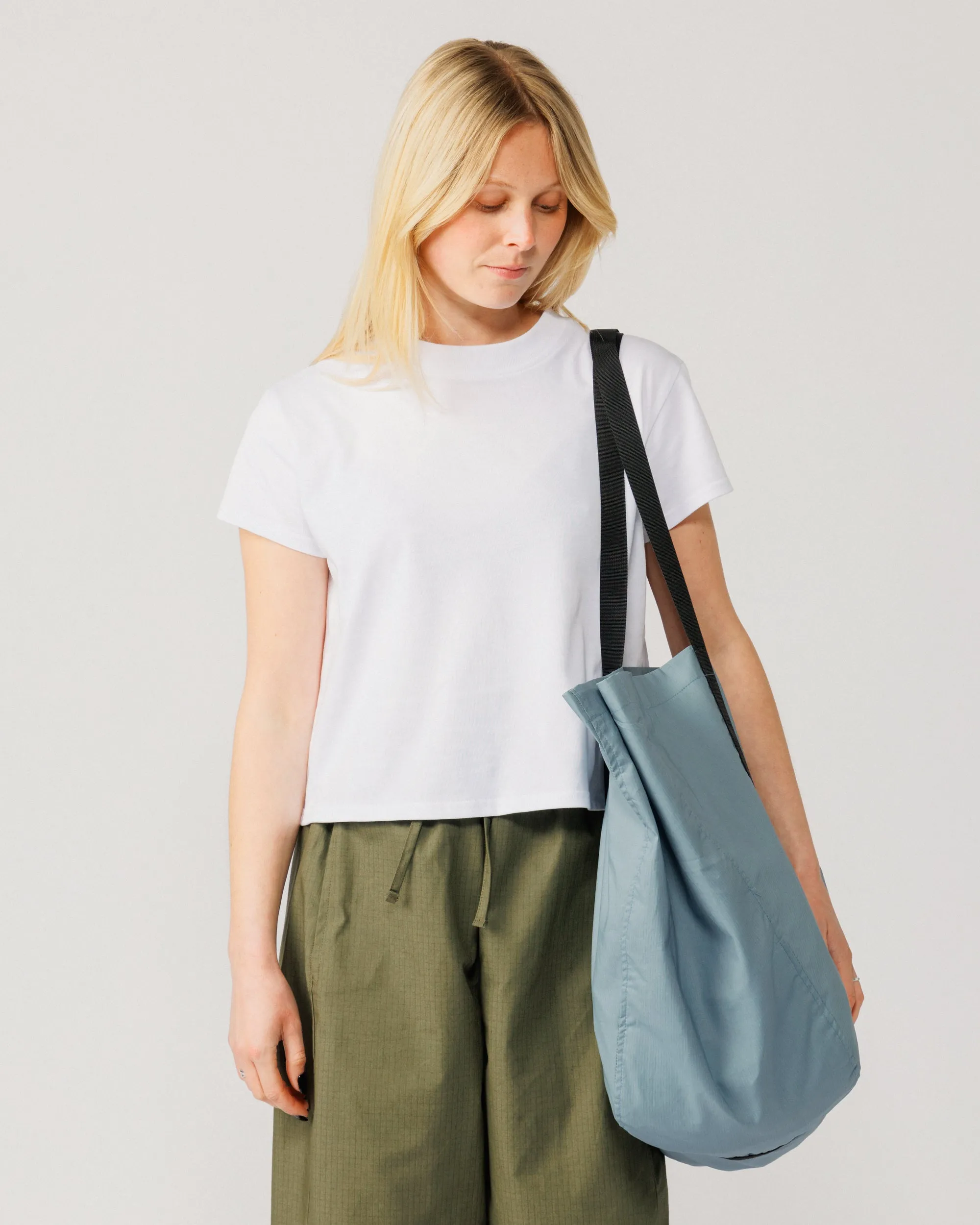 Oversized Packable Tote - Dusty Blue sold by Wawwa product image thumbnail 2