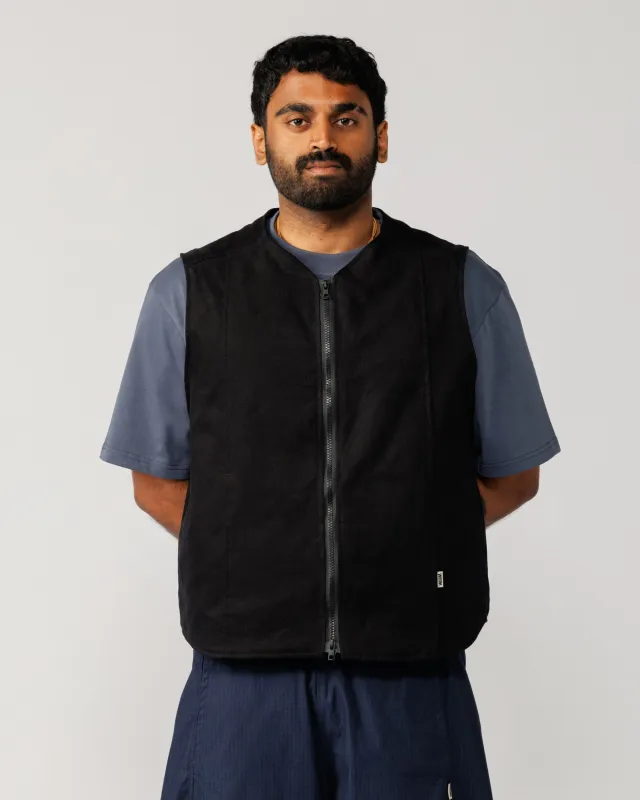 Multi-Pocket Mill Vest - Black made by Wawwa