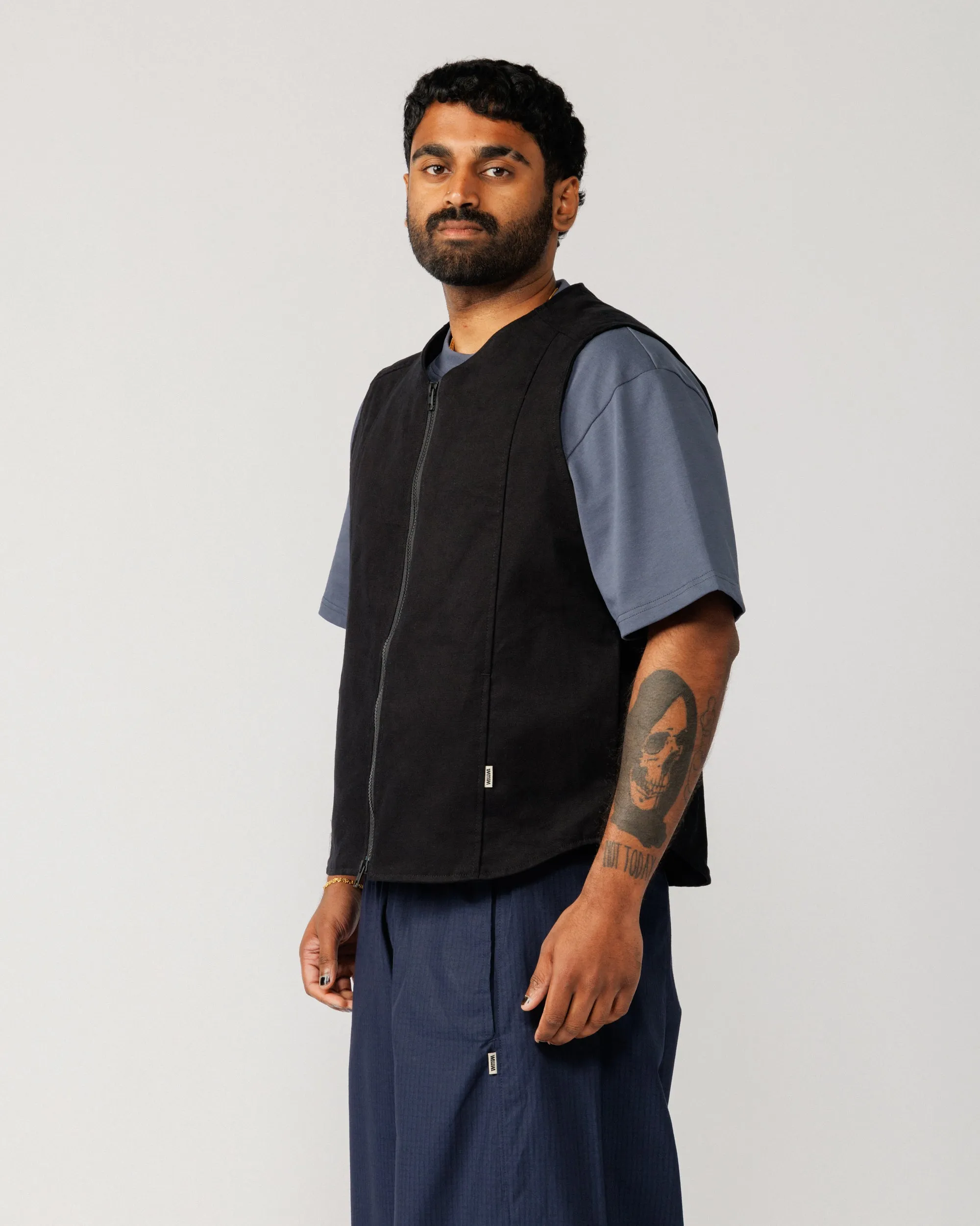 Multi-Pocket Mill Vest - Black sold by Wawwa product image thumbnail 3