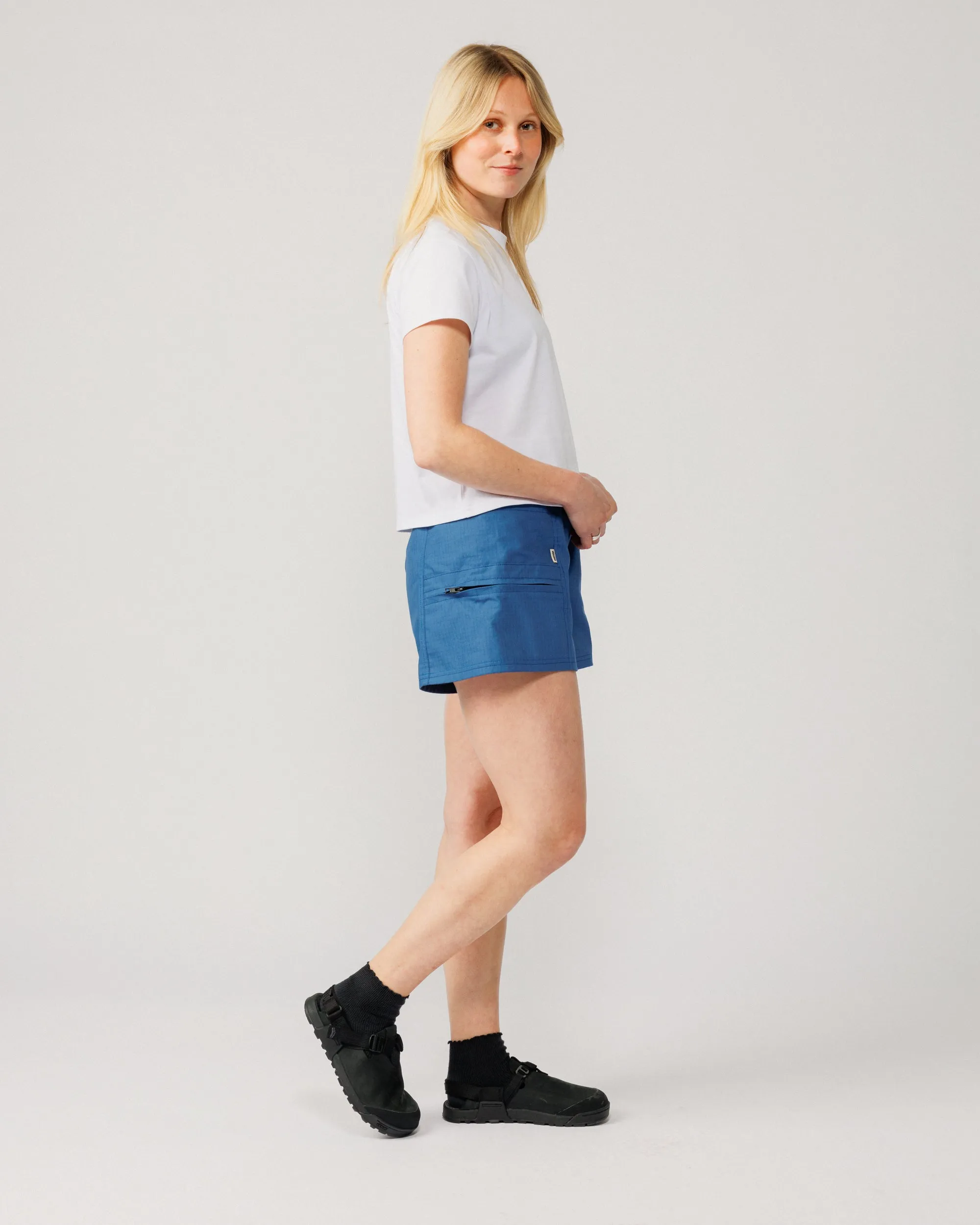 Ripstop Cropped Hiking Shorts - Sky Blue sold by Wawwa product image thumbnail 2