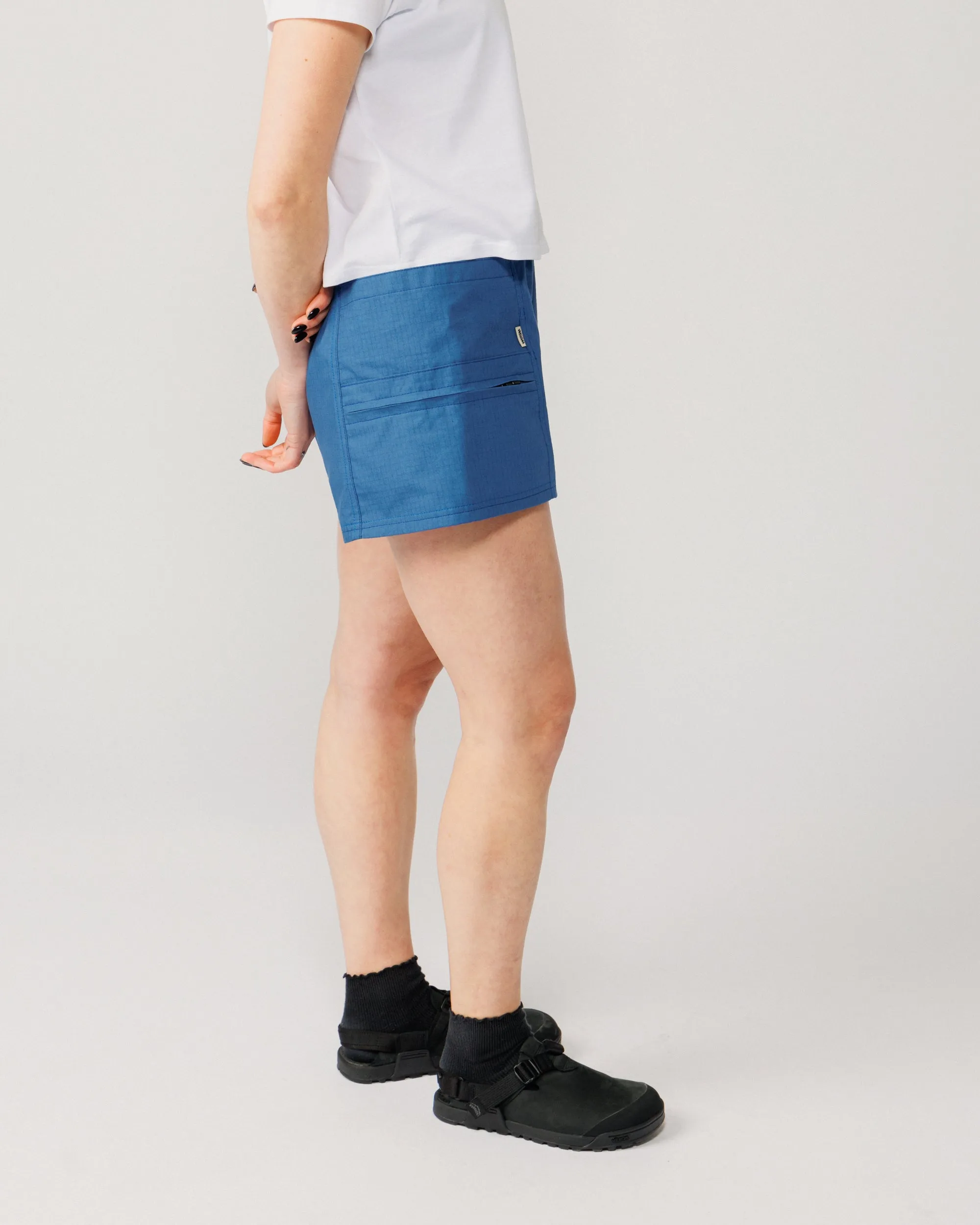 Ripstop Cropped Hiking Shorts - Sky Blue sold by Wawwa product image thumbnail 4