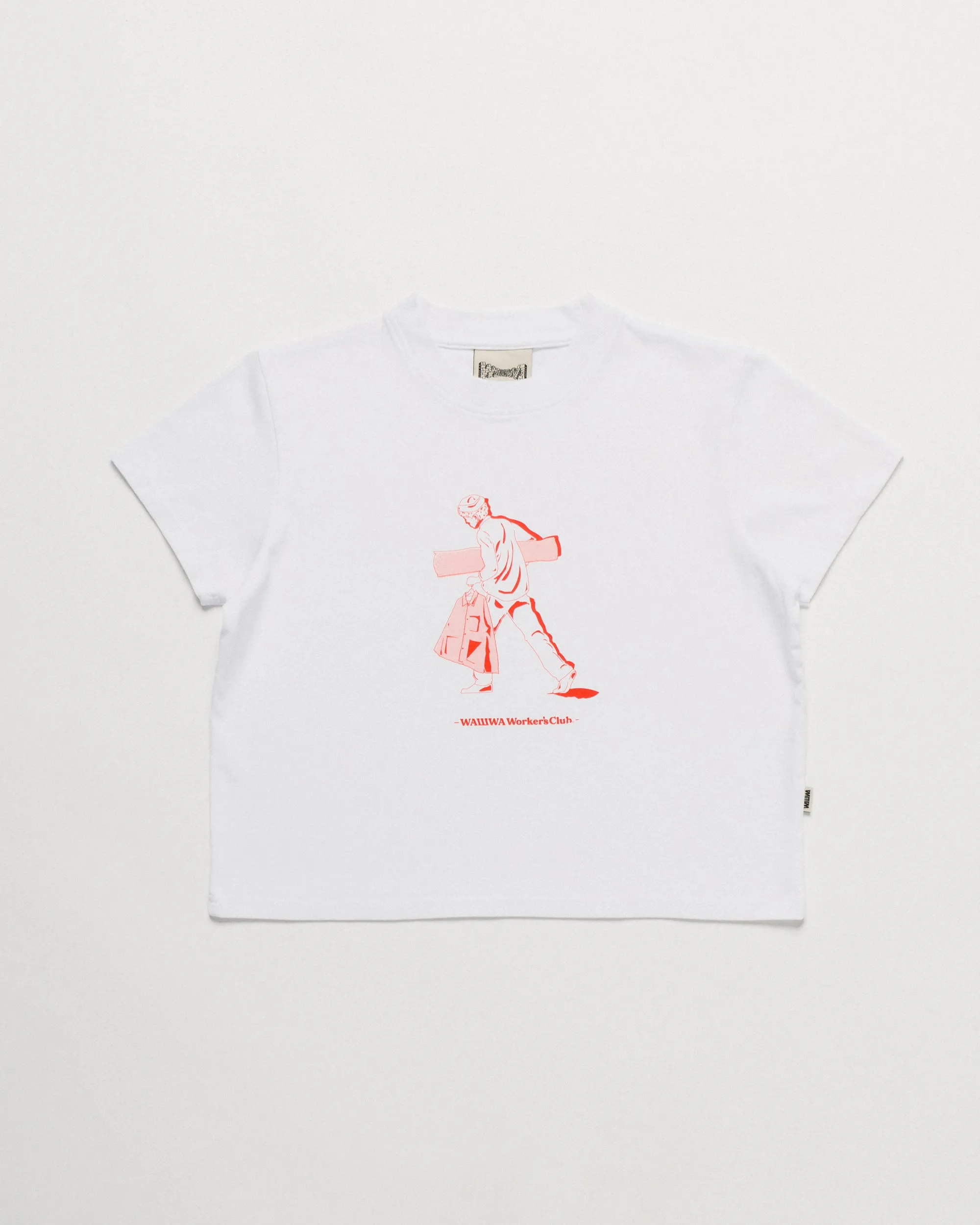 Cropped Workers Stride T-Shirt - White sold by Wawwa product image thumbnail 3
