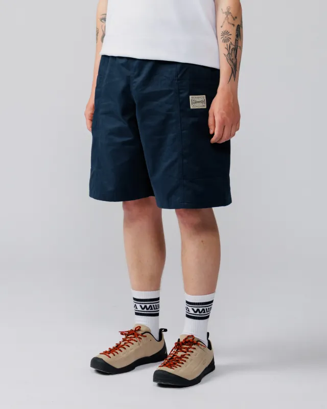 Twill Studio Shorts - Navy made by Wawwa