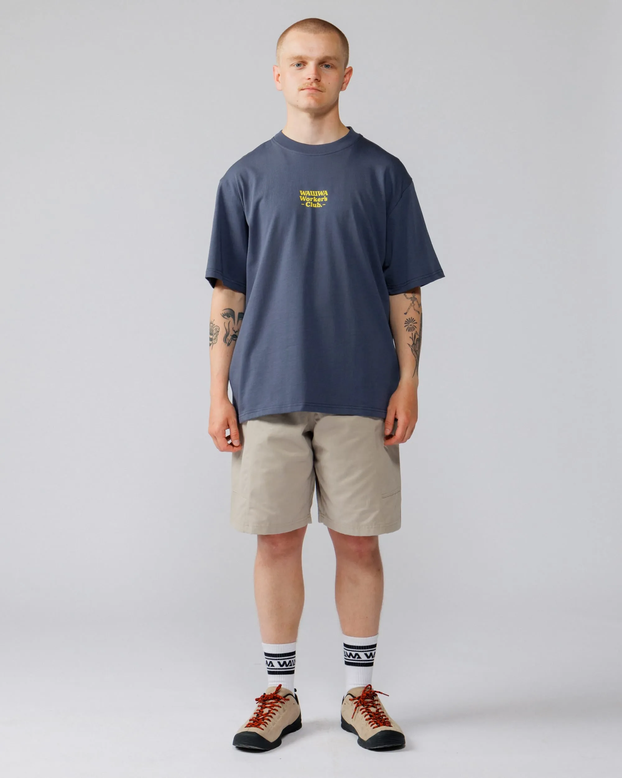 Workers Logo Stride T-Shirt - Washed Blue sold by Wawwa product image thumbnail 3