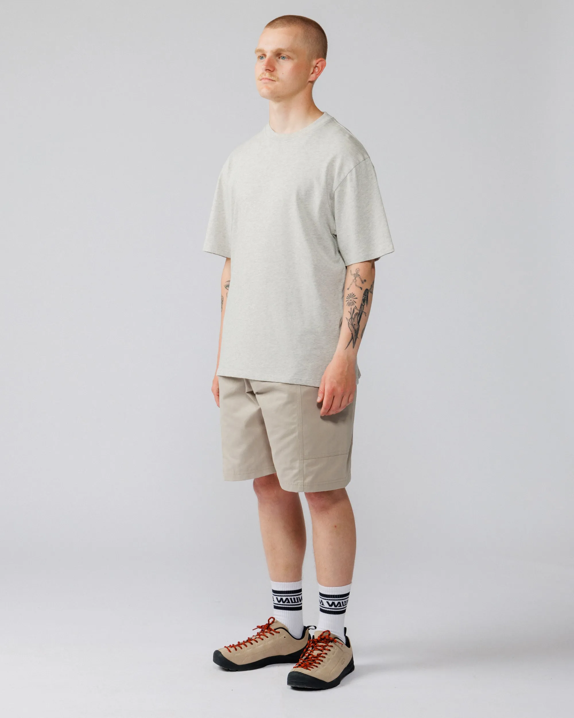 Mid-Weight Organic T-Shirt - Grey Marl sold by Wawwa product image thumbnail 3