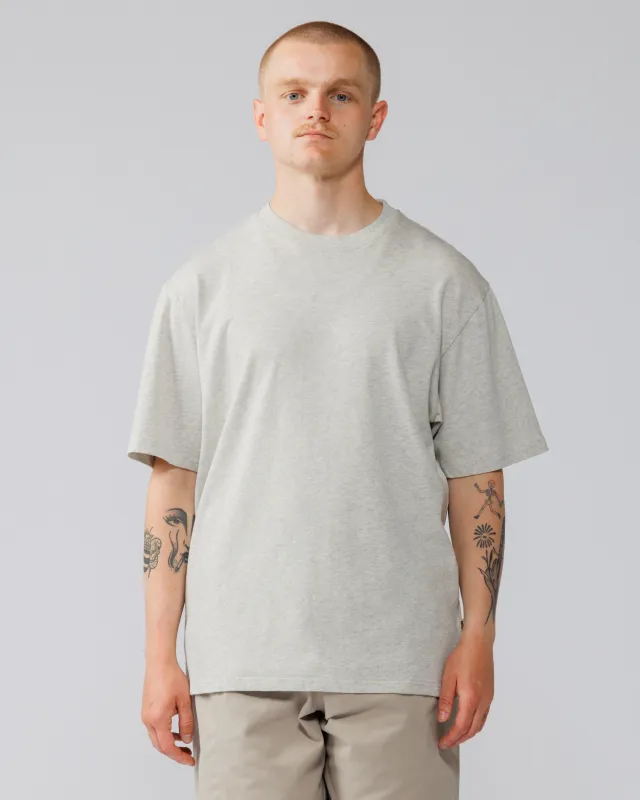 Mid-Weight Organic T-Shirt - Grey Marl made by Wawwa