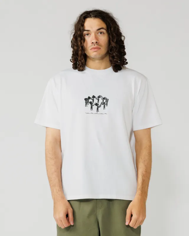 Linear Notion T-Shirt - White made by Wawwa