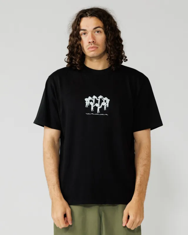 Linear Notion T-Shirt - Black made by Wawwa