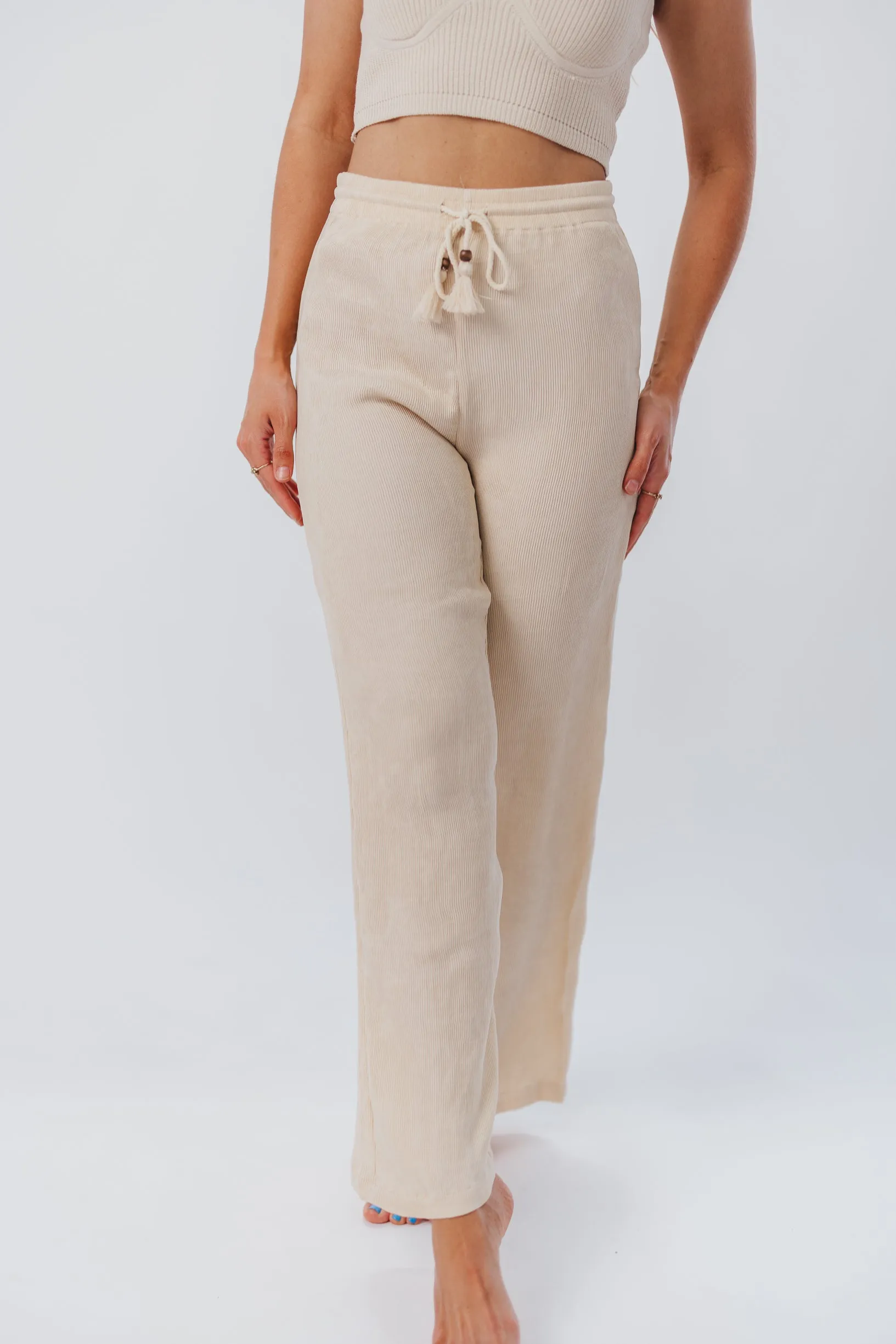 Stacy Knit Pants in Natural sold by Worth Collective product image thumbnail 4