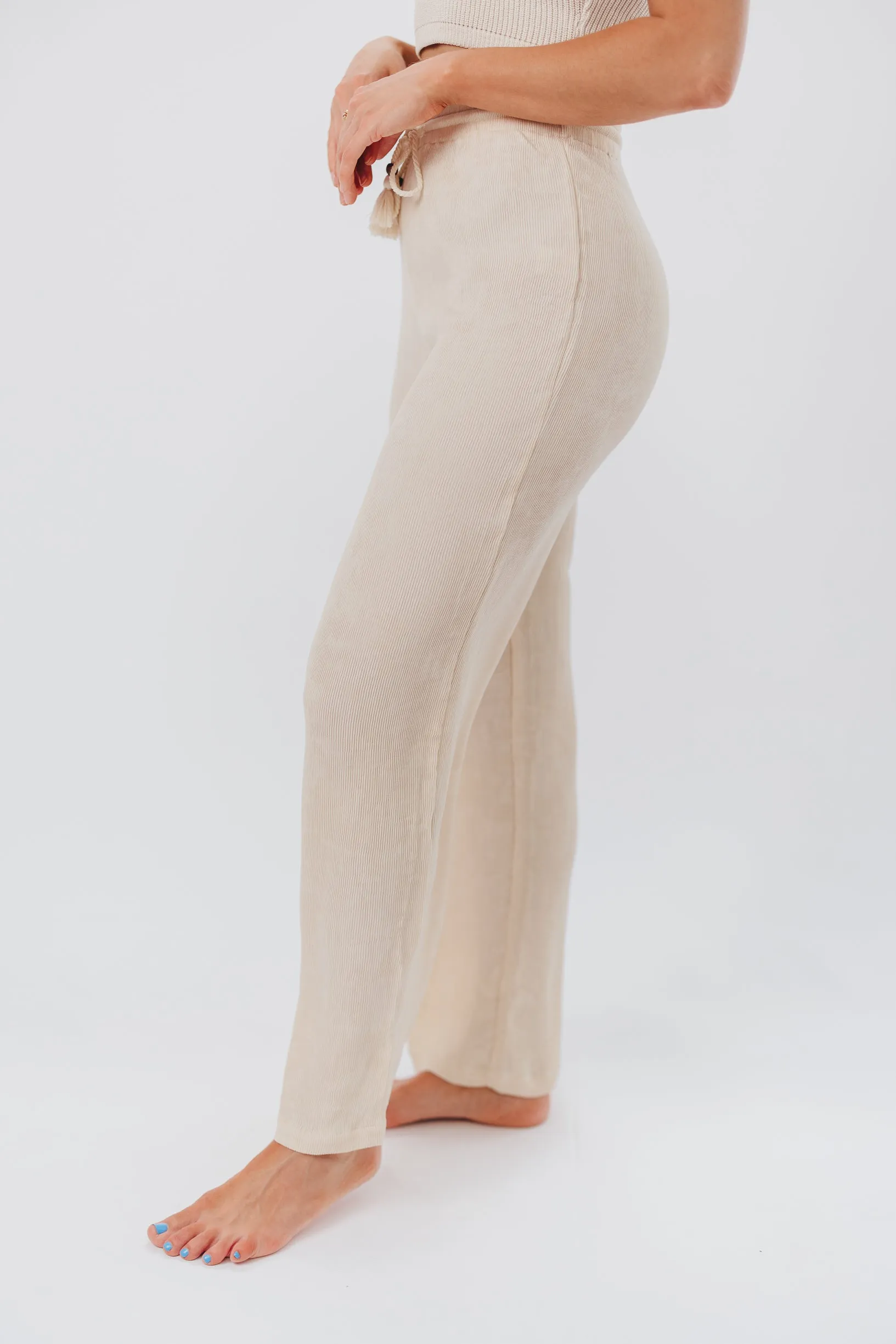 Stacy Knit Pants in Natural sold by Worth Collective product image thumbnail 2