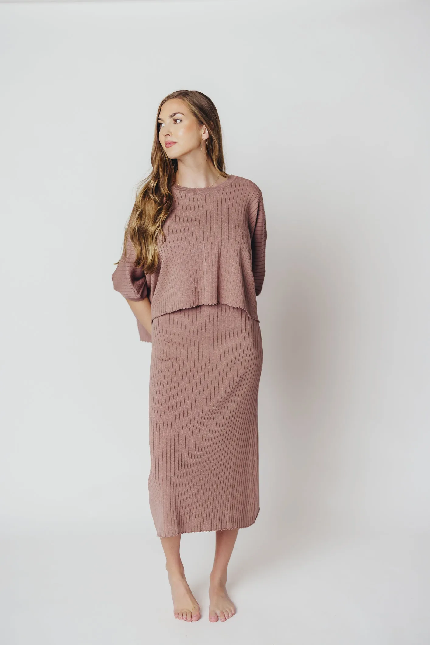 Off the Grid Tee in Mocha sold by Worth Collective product image thumbnail 3