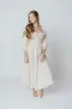 Juliet Midi Dress in Cream - Inclusive Sizing (S-3XL) sold by Worth Collective