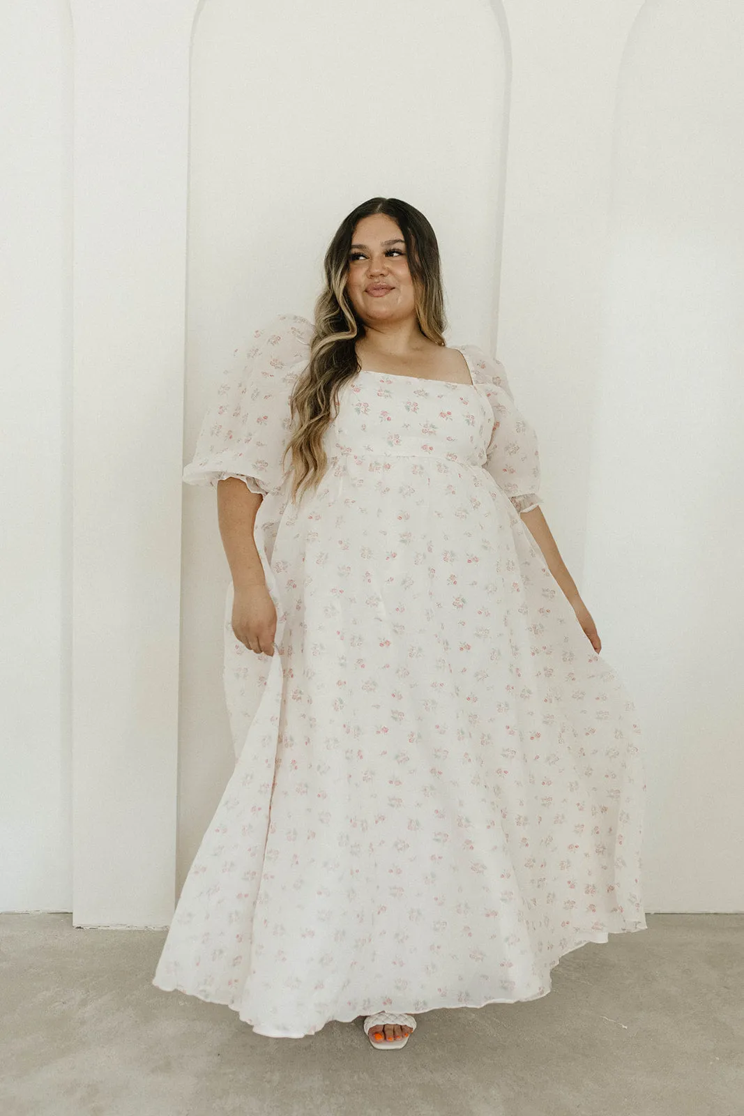 *New* Mona Maxi Dress with Smocking in Blush Floral - Bump Friendly & Inclusive Sizing (S-3XL) sold by Worth Collective product image thumbnail 4