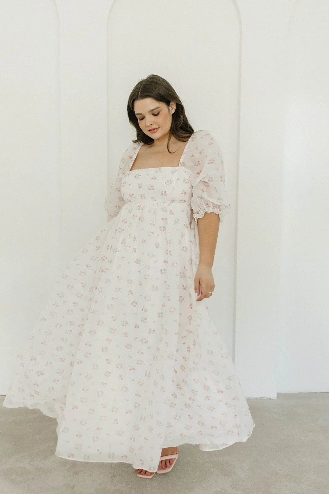 *New* Mona Maxi Dress with Smocking in Blush Floral - Bump Friendly & Inclusive Sizing (S-3XL) sold by Worth Collective product image thumbnail 2