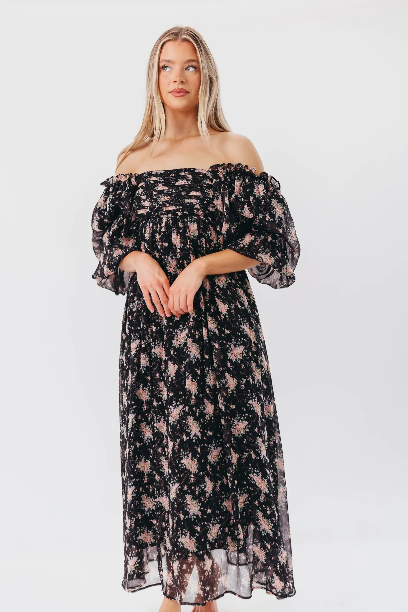 Melody Maxi Dress in Black - Bump Friendly & Inclusive Sizing (S-3XL) *Final Sale* sold by Worth Collective
