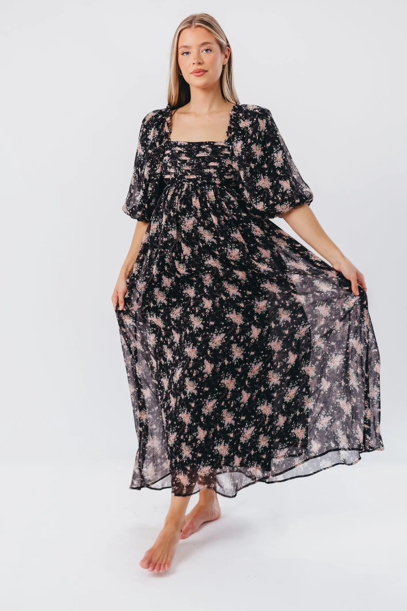 Melody Maxi Dress in Black - Bump Friendly & Inclusive Sizing (S-3XL) *Final Sale* sold by Worth Collective product image thumbnail 3