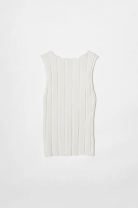 Margot Tank in Ivory sold by Worth Collective