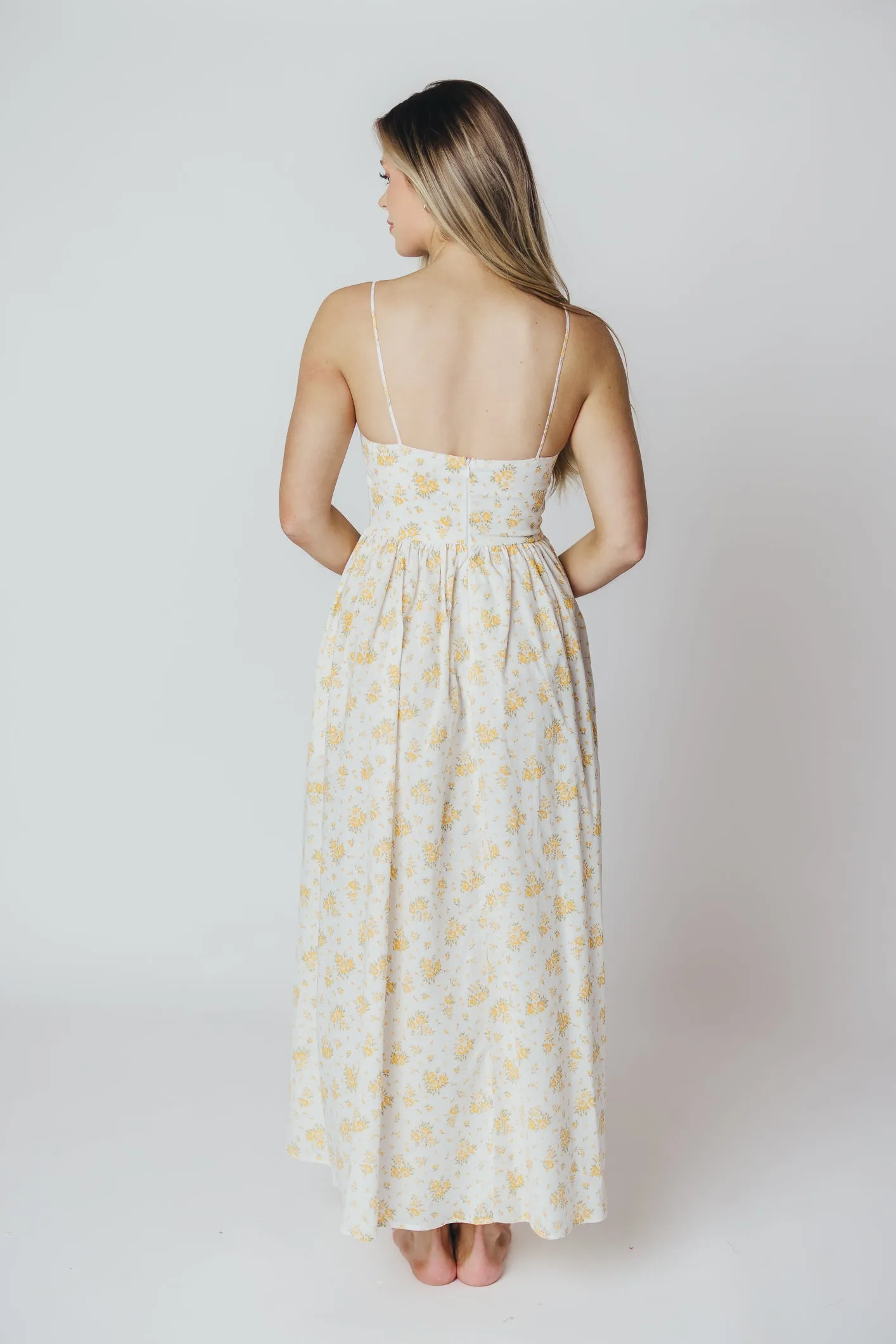 Diane Maxi Dress in White Marigold sold by Worth Collective product image thumbnail 5