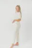 Heidi Scuba Modal Zip-Up Jumpsuit in Eggshell - Nursing Friendly sold by Worth Collective