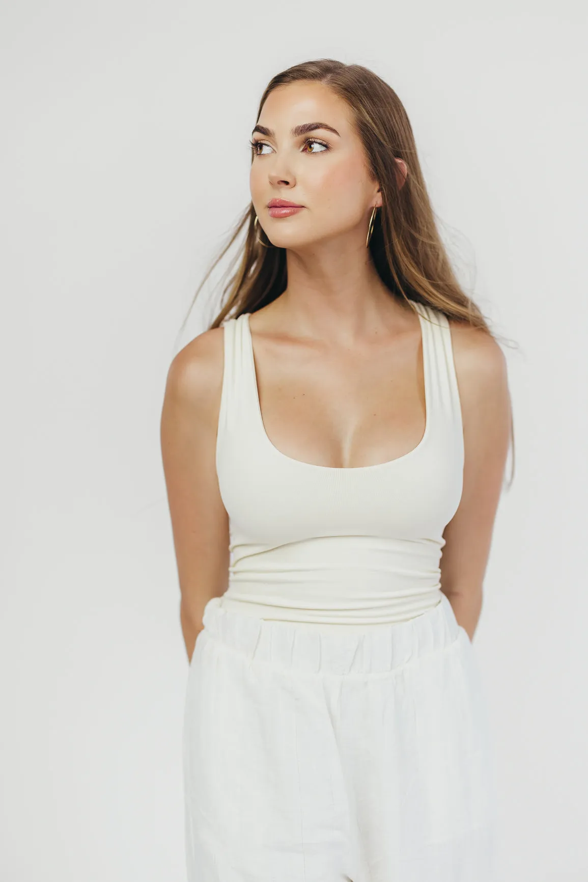 It Takes Two Seamless Tank in Cream sold by Worth Collective product image thumbnail 4