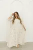 Mona Maxi Dress with Smocking in Cream Floral - Bump Friendly & Inclusive Sizing (S-3XL) sold by Worth Collective
