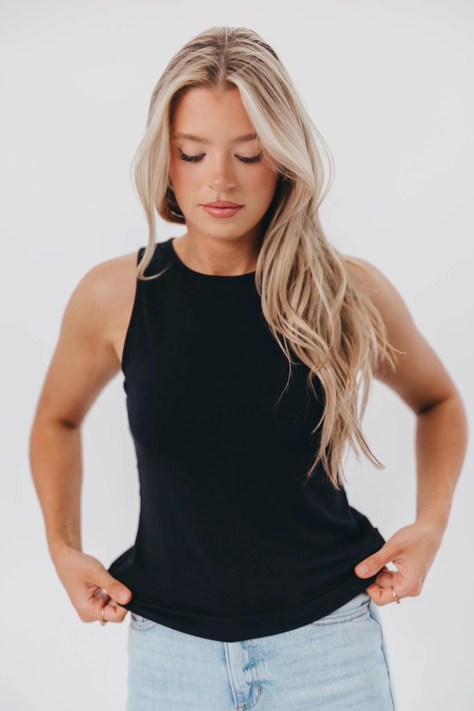 Eliana Tank in Black sold by Worth Collective product image thumbnail 5