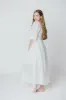 Lana Midi Dress in White - Inclusive Sizing (S-3X) sold by Worth Collective