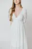 Lana Midi Dress in White - Inclusive Sizing (S-3X) sold by Worth Collective